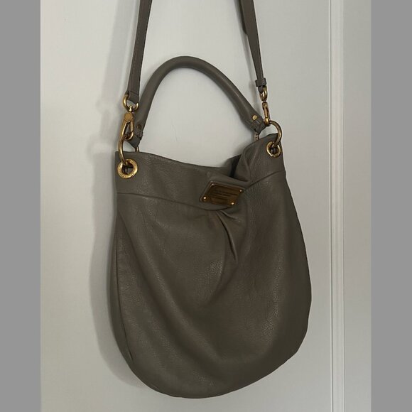 MARC BY MARC JACOBS Grey Leather Classic Hobo Bag - Picture 3 of 7